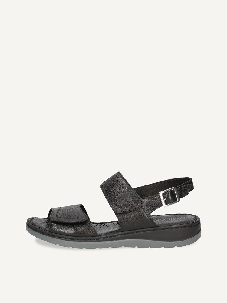 Caprice, Leather Heeled sandal - black BLACK NAPPA, image 3 of 6