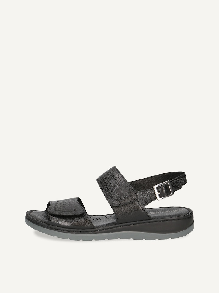 Caprice, Sandale à talon en cuir - noir BLACK NAPPA