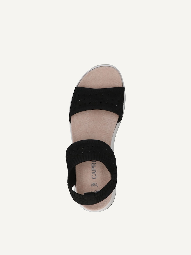 Caprice, Sandale - noir BLACK KNIT, image 4 sur 5