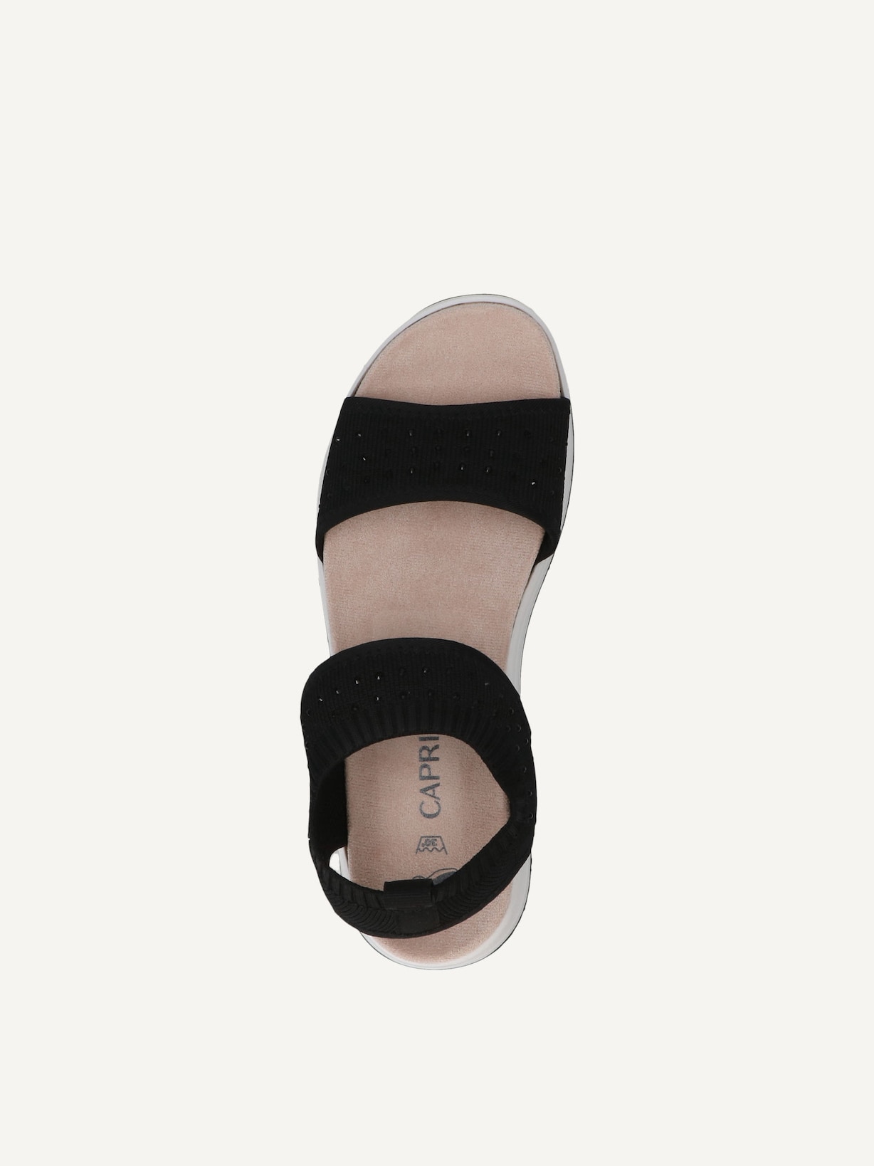 Caprice, Sandale - noir BLACK KNIT, image 4 sur 5