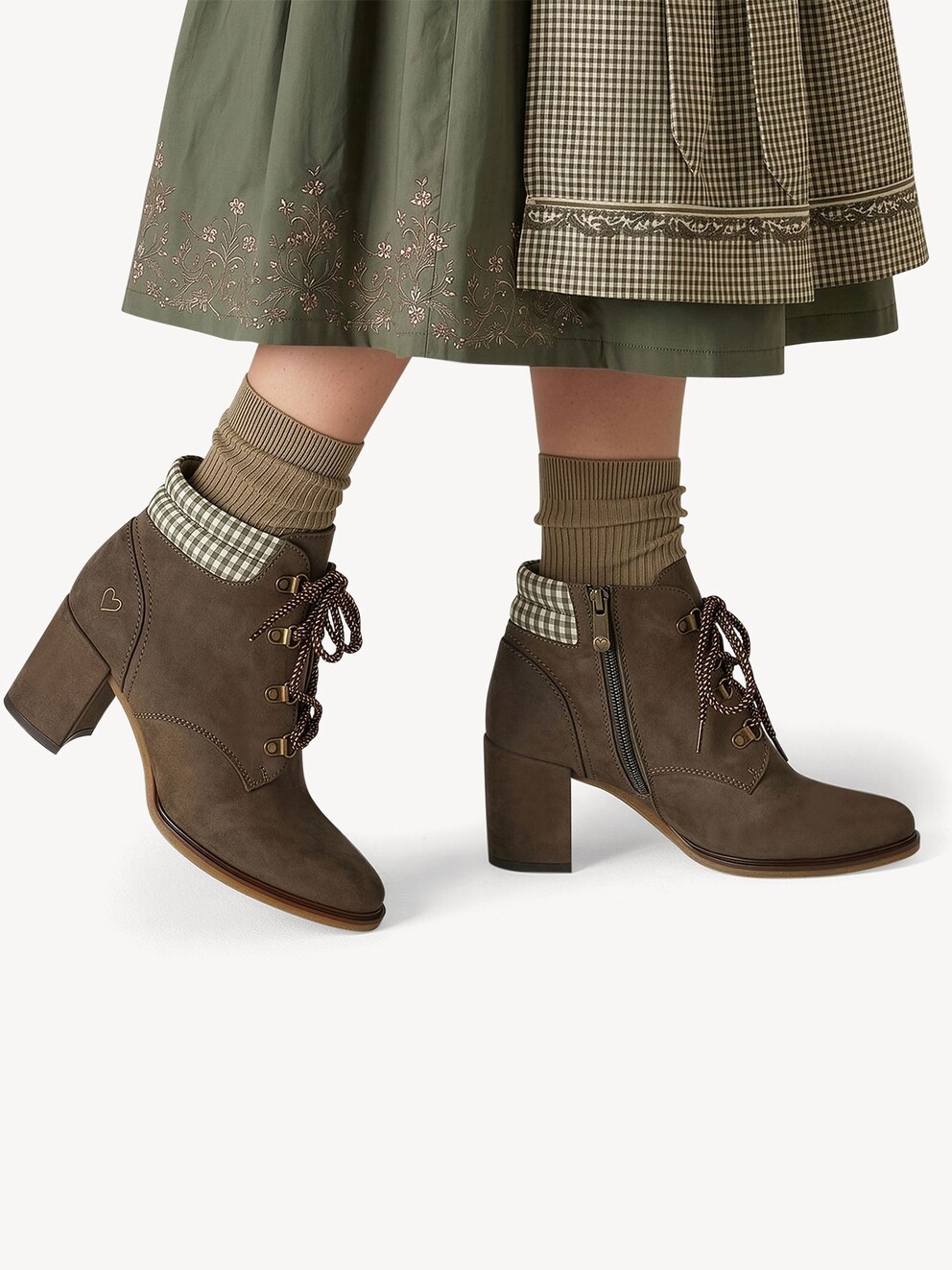 Marco Tozzi, Stiefelette - khaki KHAKI COMB, Bild 2 von 7