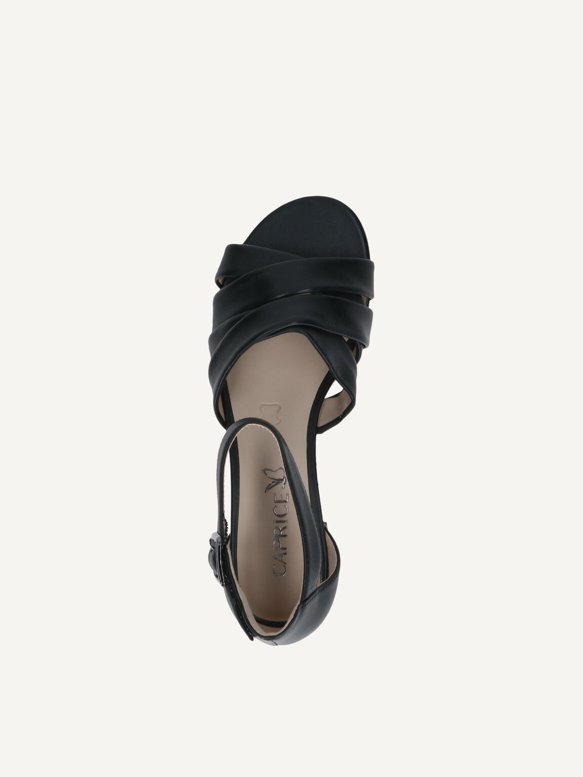 Caprice, Leather Heeled sandal - black BLACK NAPPA, image 5 of 5