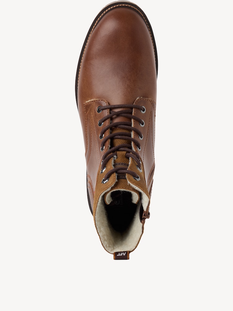 Marco Tozzi, Bottine en cuir - marron doublure chaude COGNAC, image 3 sur 6