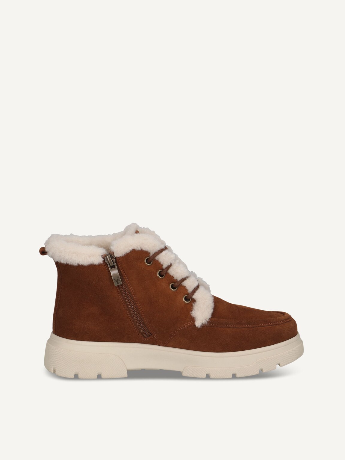 Caprice, Bootie - brown warm lining COGNAC SUEDE, image 3 of 5