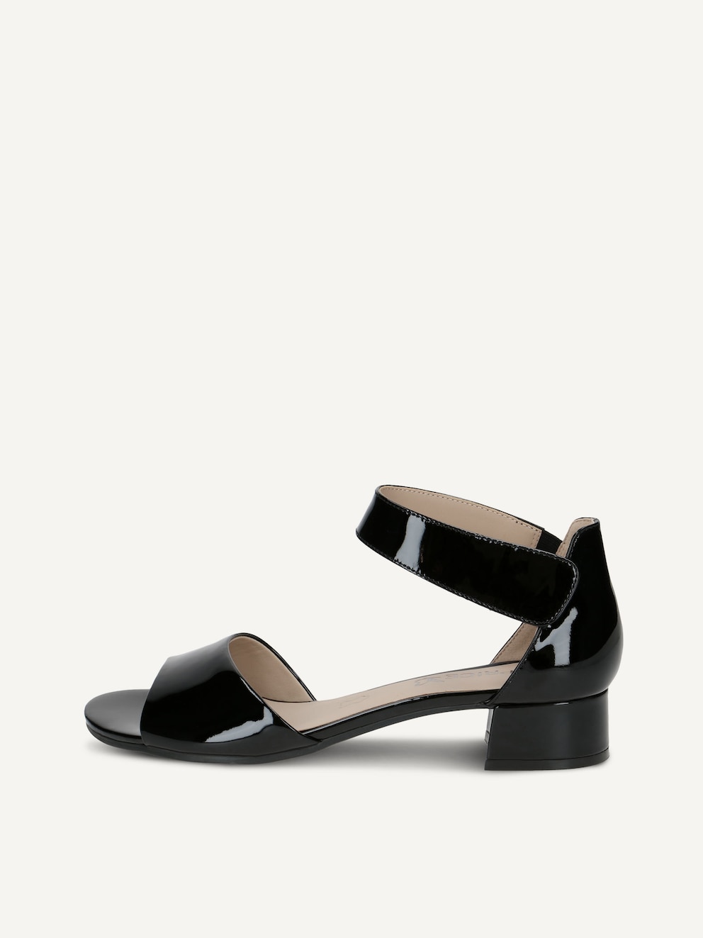 Caprice, Sandale à talon en cuir - noir BLACK PATENT, image 1 sur 5