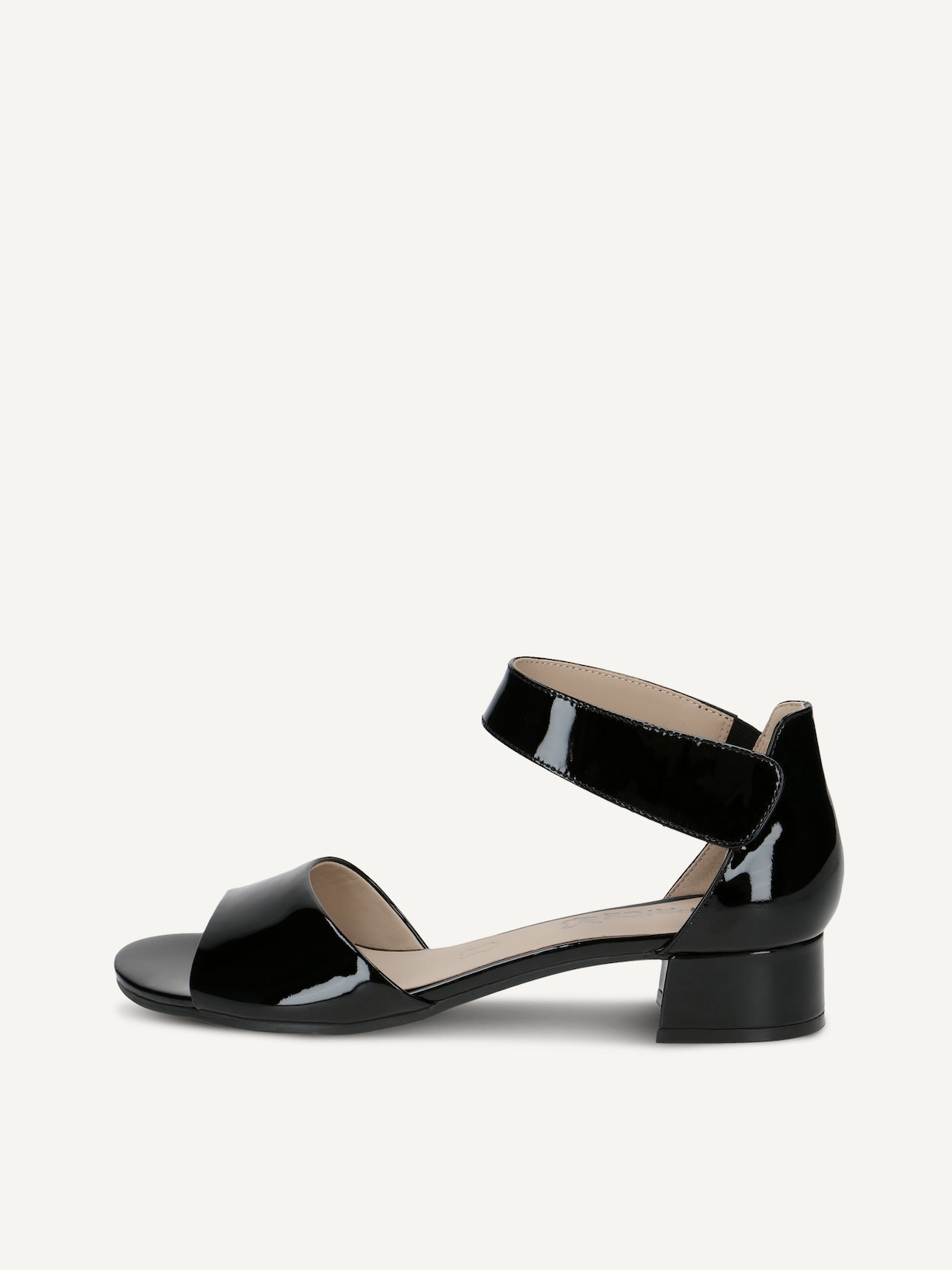 Caprice, Sandale à talon en cuir - noir BLACK PATENT, image 1 sur 5