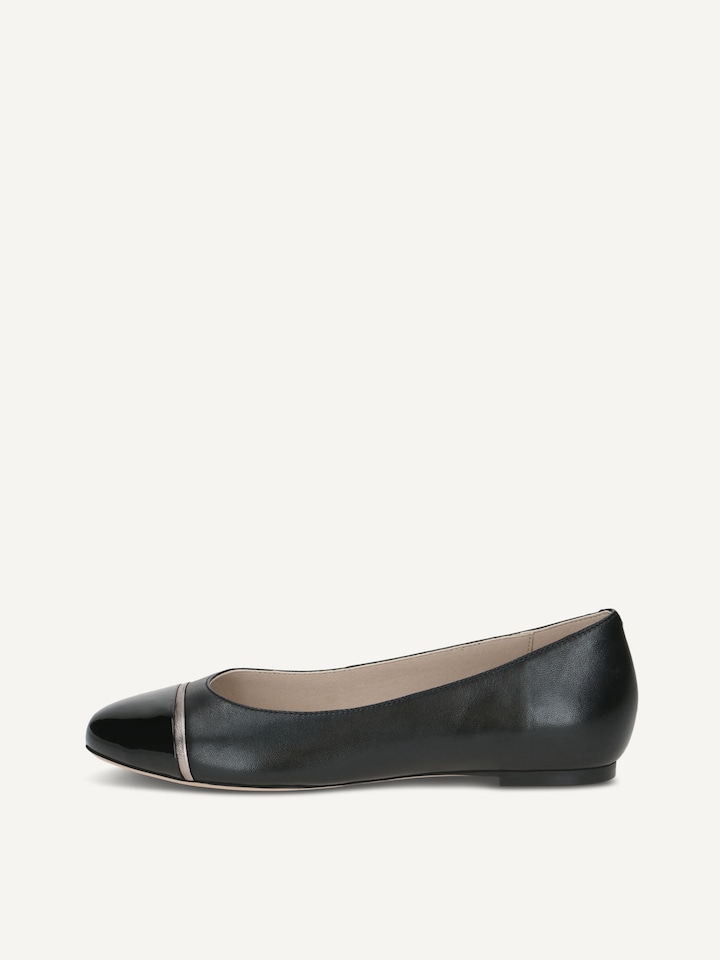 Caprice, Ballerine - noir BLACK COMB