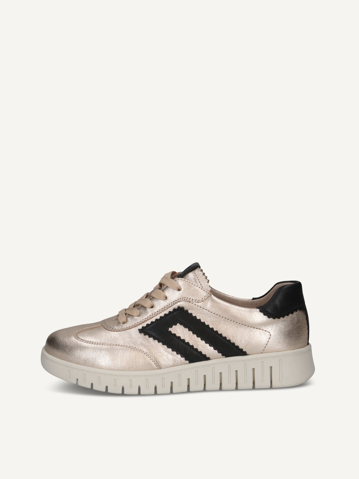 Caprice, Leather Sneaker - metallic LT.GOLD COMB, image 2 of 5