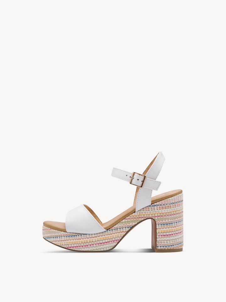 Marco Tozzi, Sandalo - bianco WHITE COMB