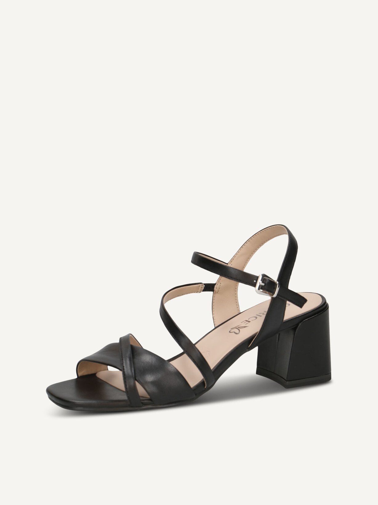 Caprice, Sandale à talon en cuir - noir BLACK NAPPA, image 2 sur 5