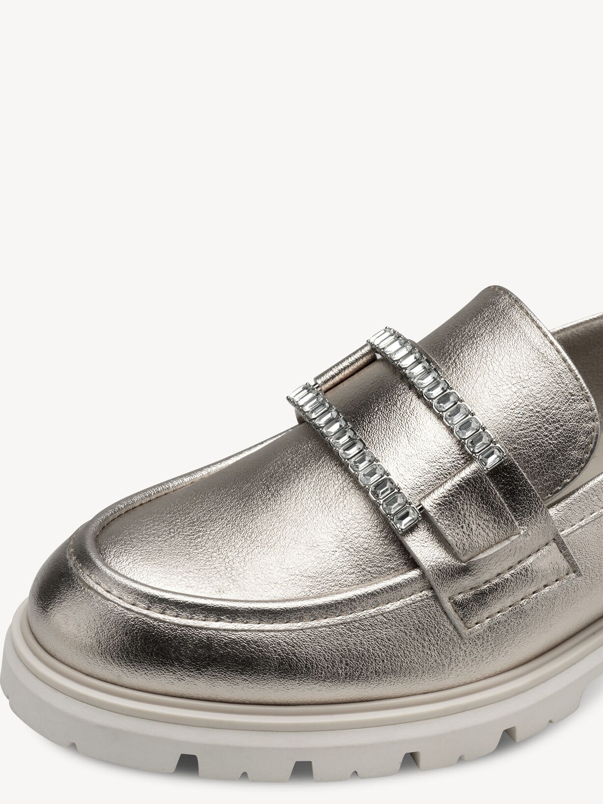 Marco Tozzi, Instappers - metallic PLATINUM, afbeelding 4 van 6