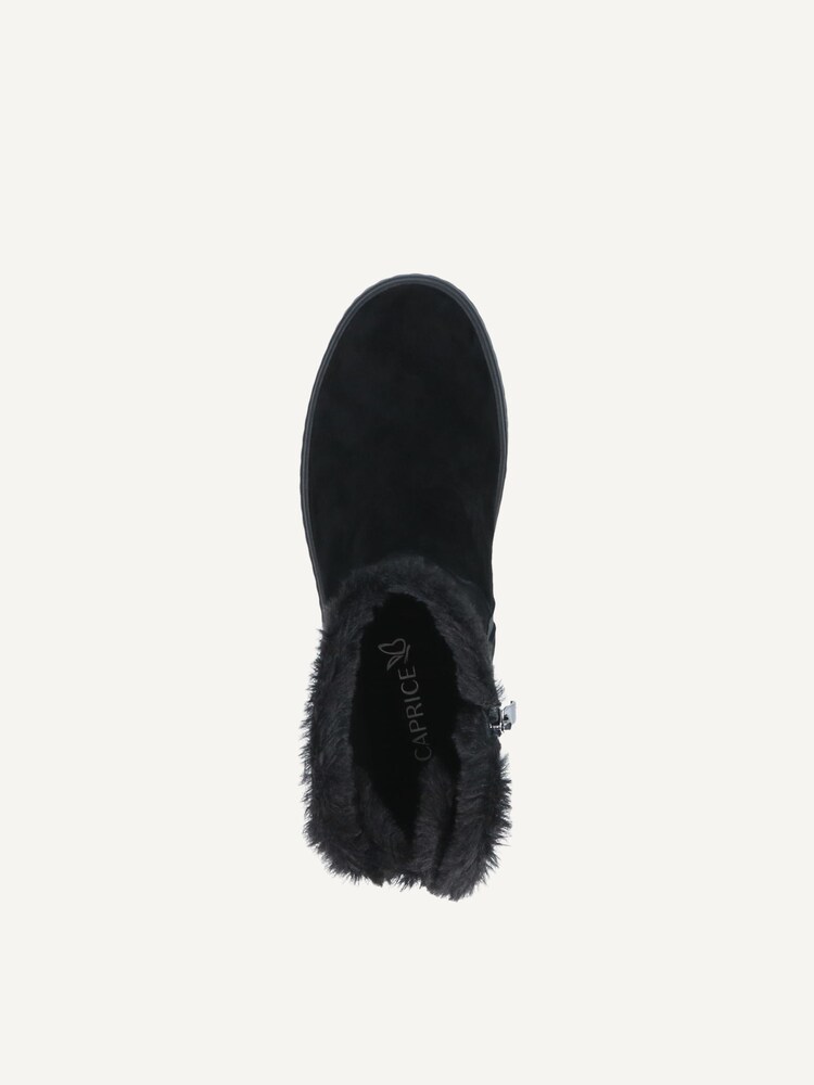 Caprice, Bottine en cuir - noir doublure chaude BLACK SUEDE, image 4 sur 5