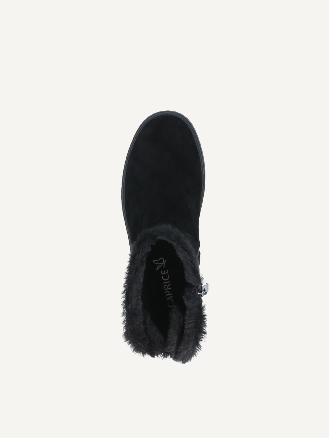 Caprice, Leather Bootie - black warm lining BLACK SUEDE, image 5 of 5
