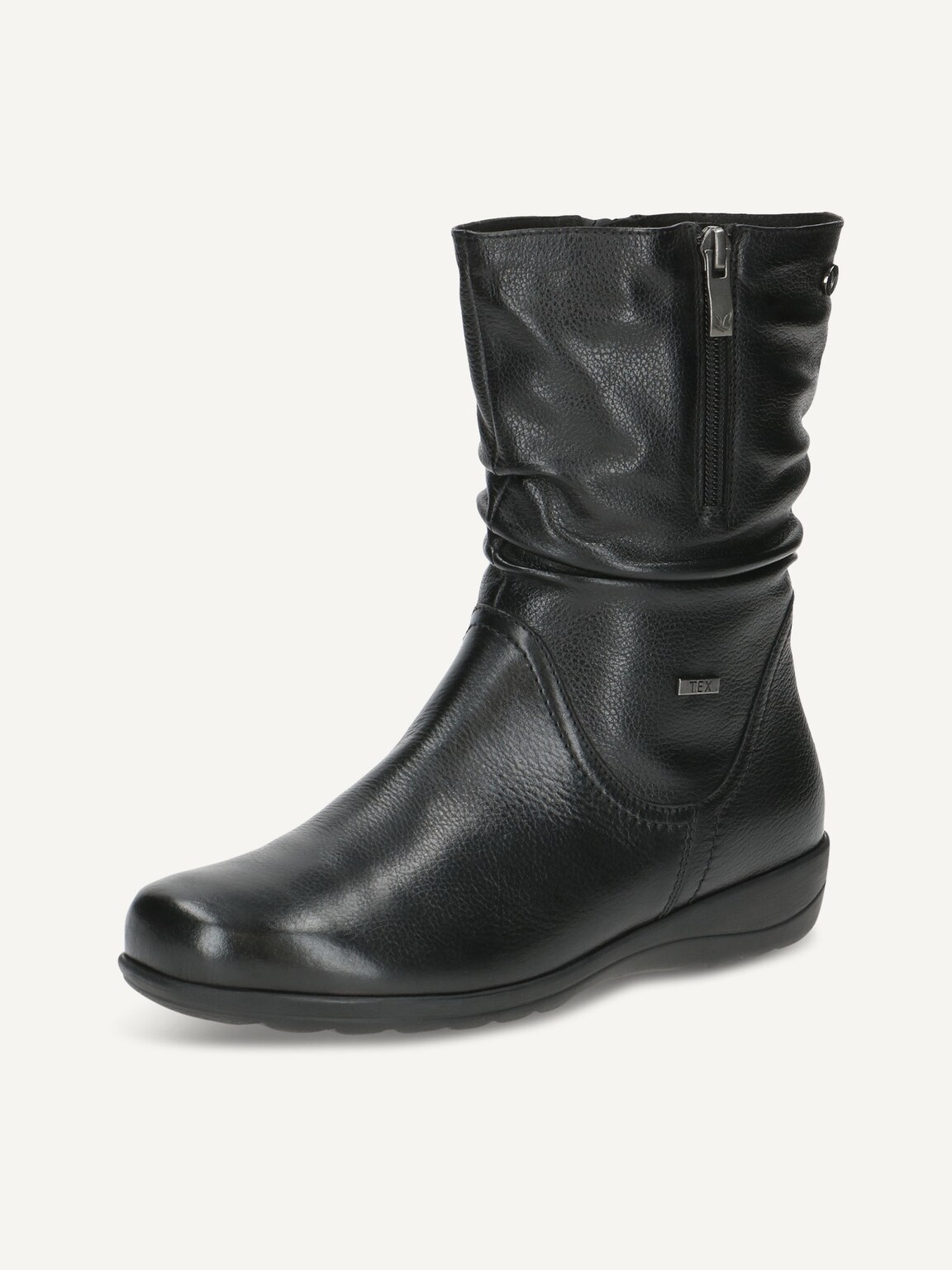Caprice, Leather Bootie - black warm lining BLACK NAPPA, image 1 of 5