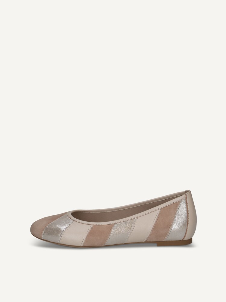 Caprice, Leather Ballerina - brown TAUPE MET.COMB, image 3 of 6