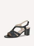 Not selected, Caprice, Leather Heeled sandal - black BLACK NAPPA