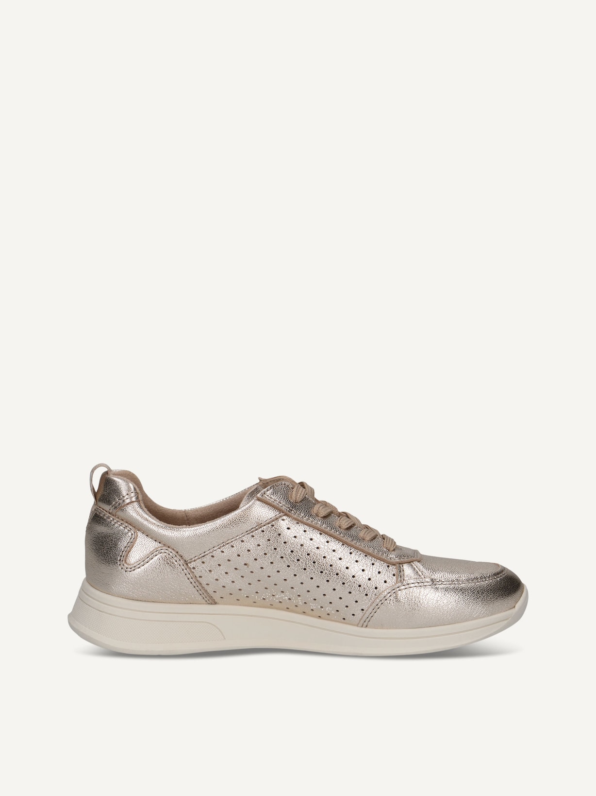 Caprice, Basket en cuir - métallique PLATIN METAL., image 4 sur 6