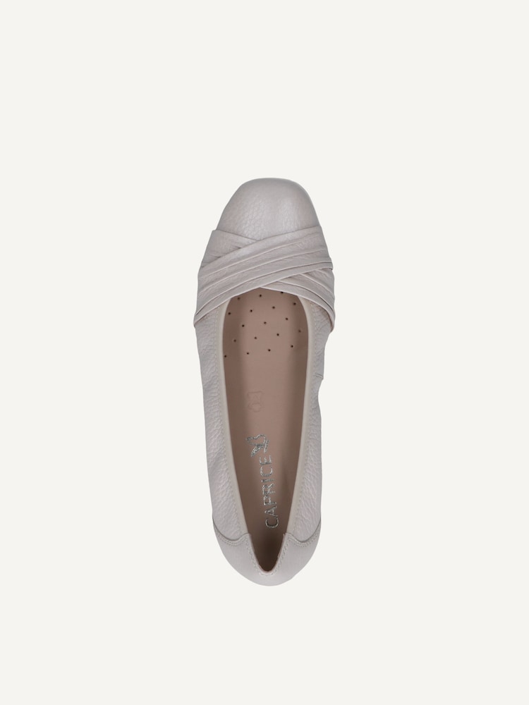 Caprice, Ballerine en cuir - offwhite PEARL PER.DEER, image 5 sur 6