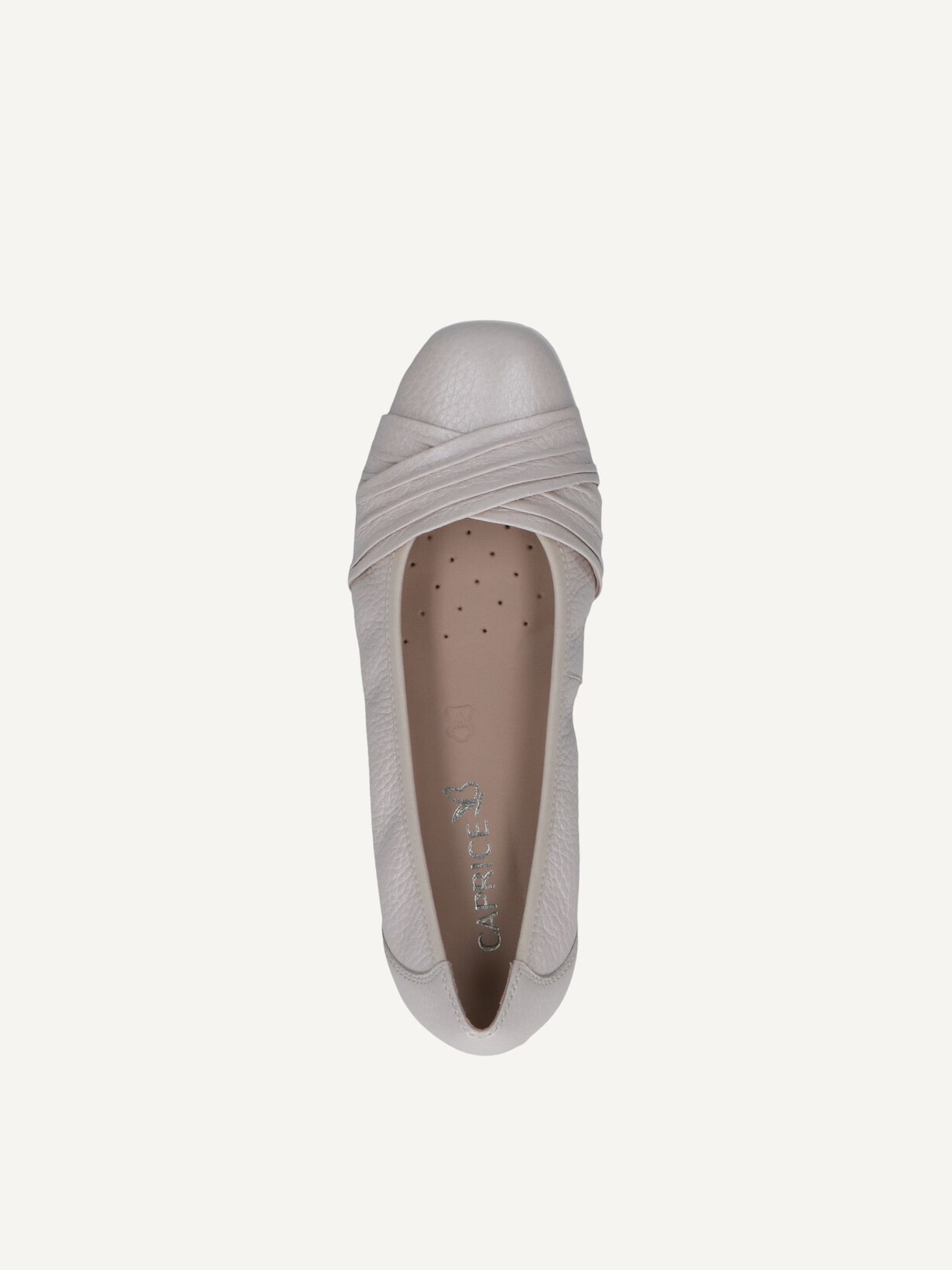 Caprice, Ballerine en cuir - offwhite PEARL PER.DEER, image 5 sur 6