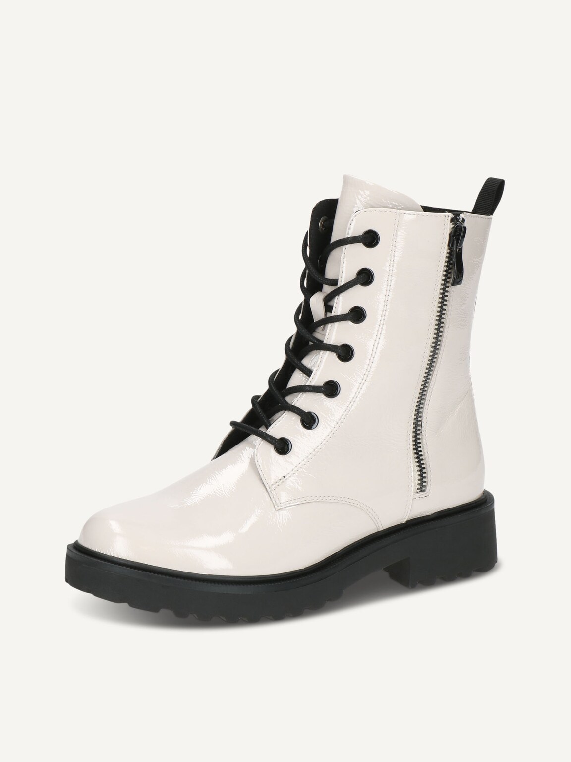 Caprice, Leather Bootie - white WHITE NAPLAK, image 1 of 10