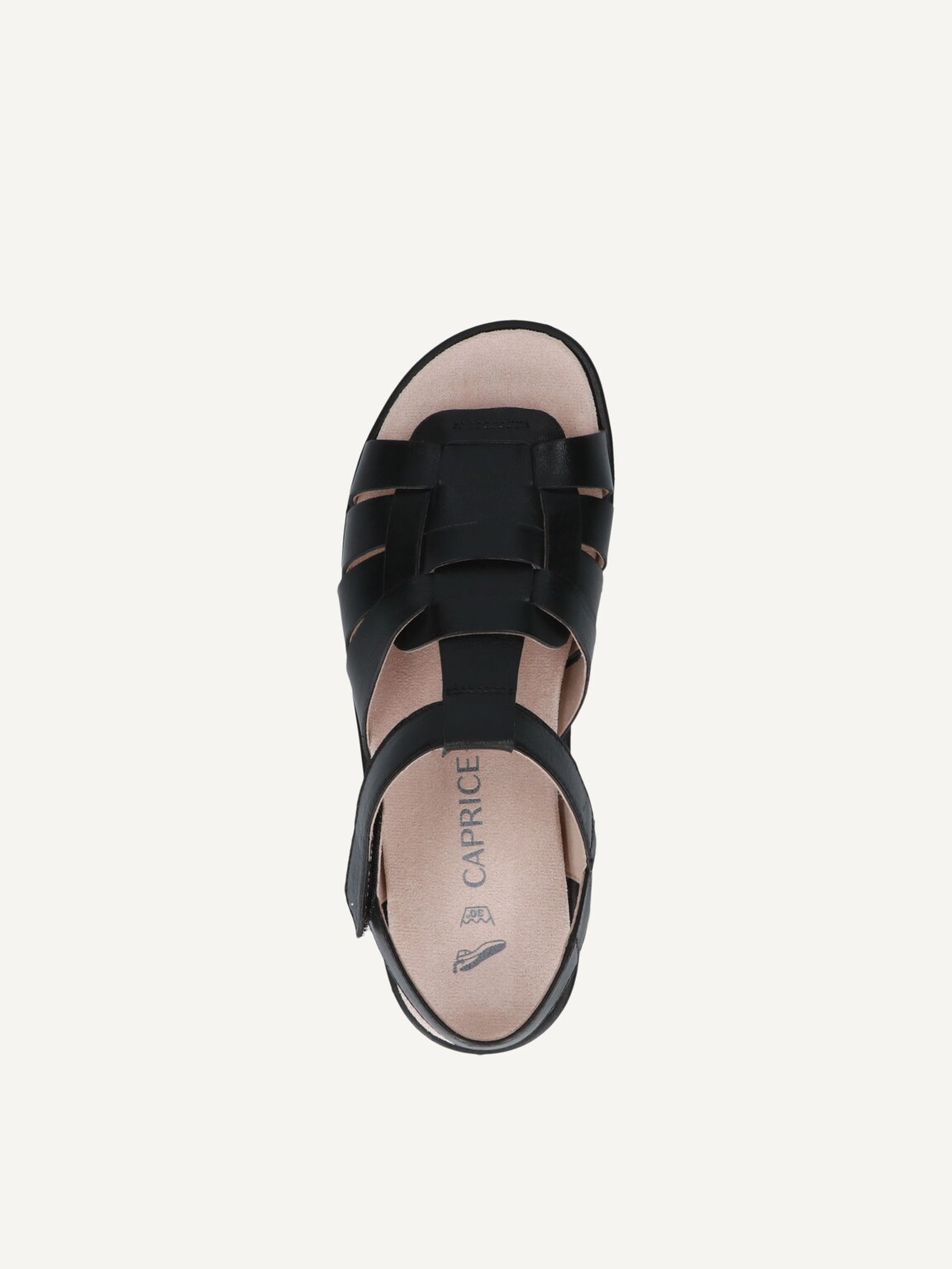Caprice, Leather Sandal - brown BLACK NAPPA, image 5 of 5