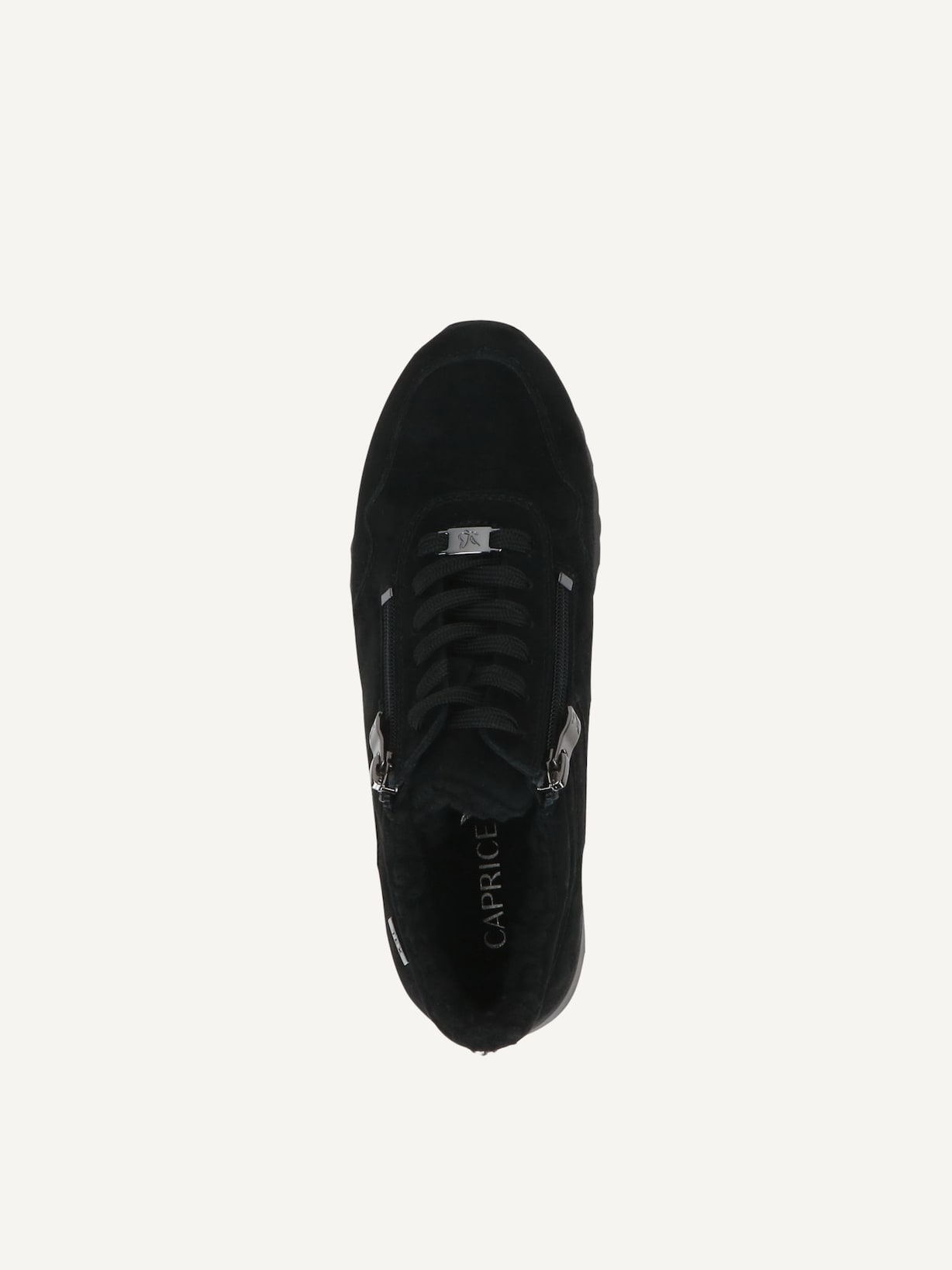 Caprice, Basket en cuir - noir doublure chaude BLACK SUEDE, image 4 sur 5
