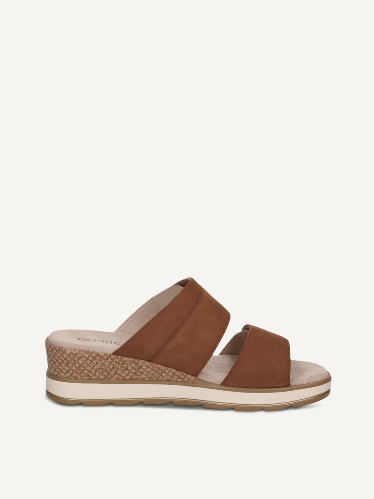 Caprice, Leather Mule - brown COGNAC NUBUC, image 4 of 6