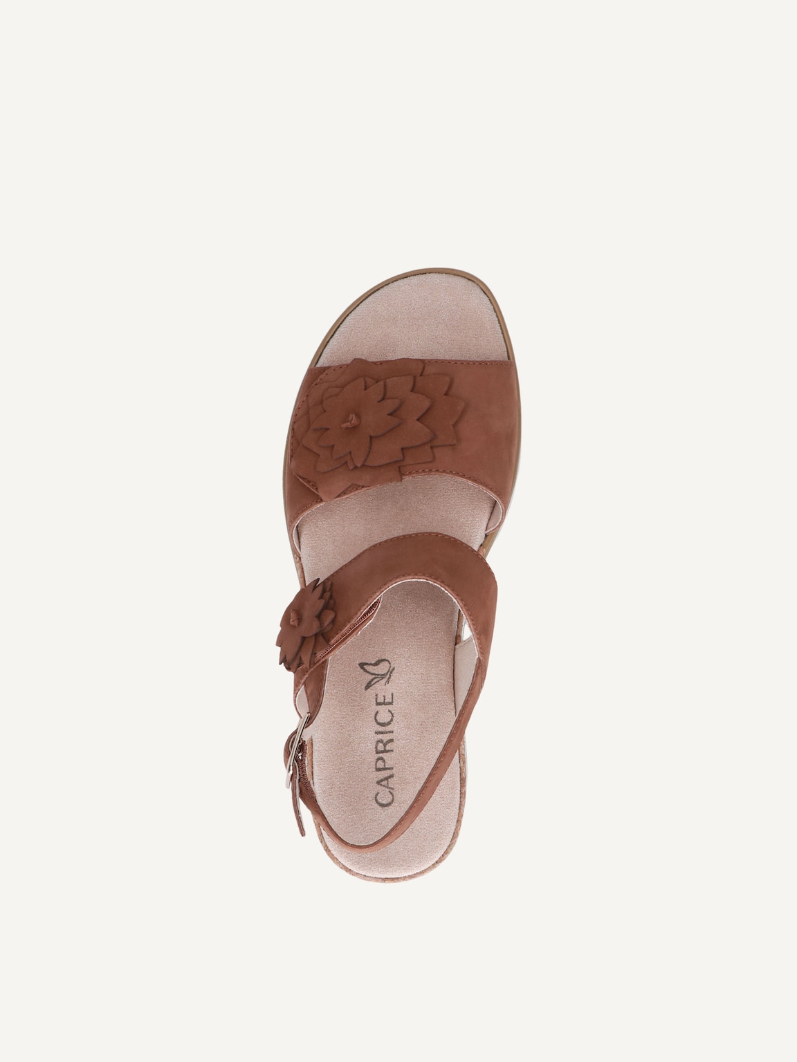 Caprice, Leather Sandal - brown COGNAC NUBUC, image 5 of 5