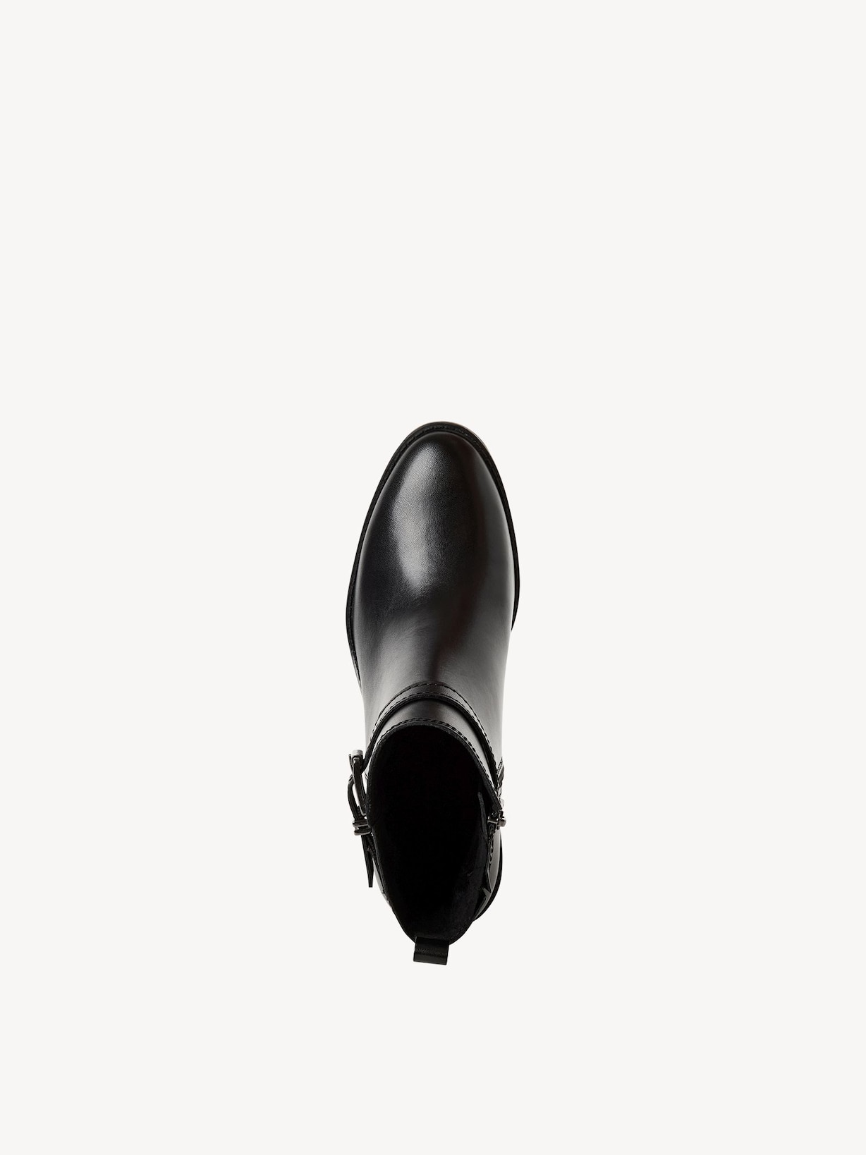 Marco Tozzi, Leren Enkellaarsje - zwart BLACK, afbeelding 6 van 7