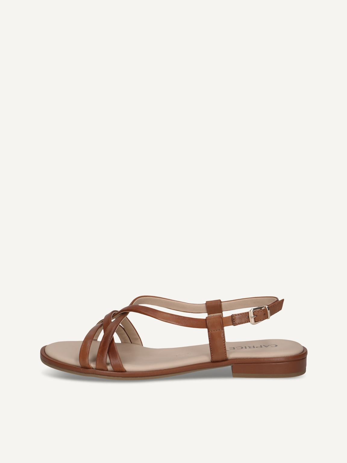 Caprice, Leather Sandal - brown COGNAC NAPPA, image 3 of 6