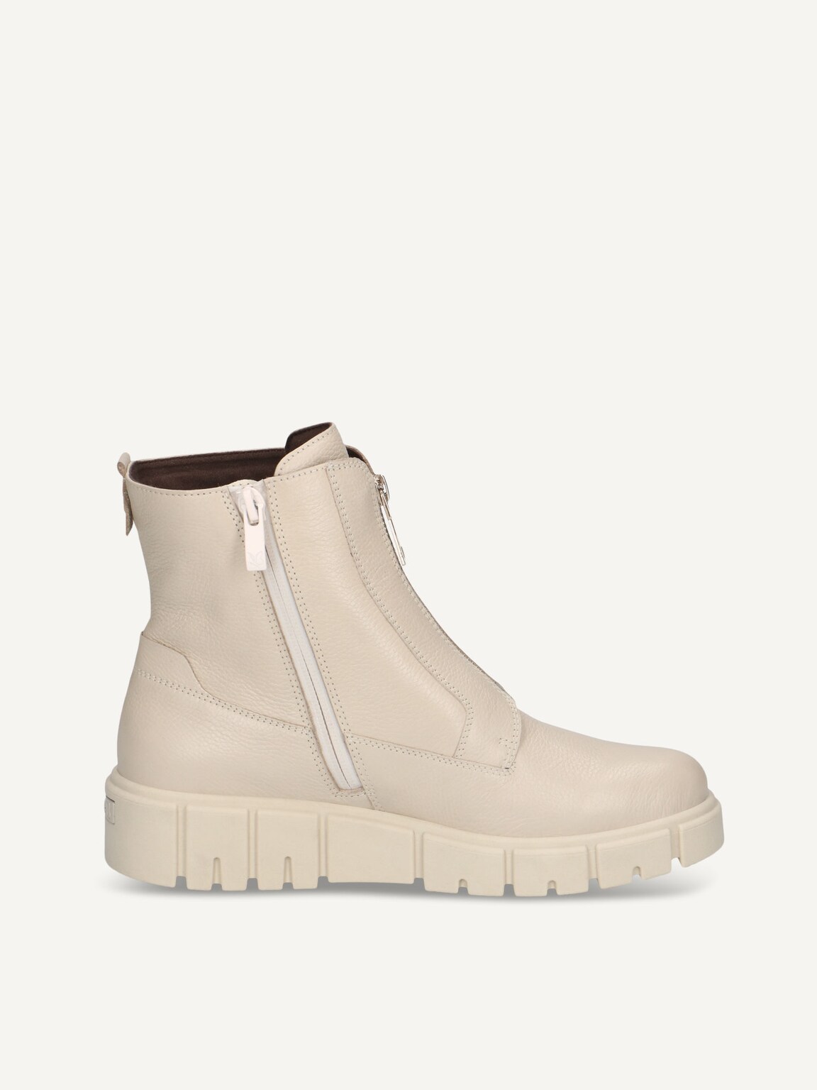 Caprice, Leather Bootie - white ECRU NAPPA, image 3 of 5
