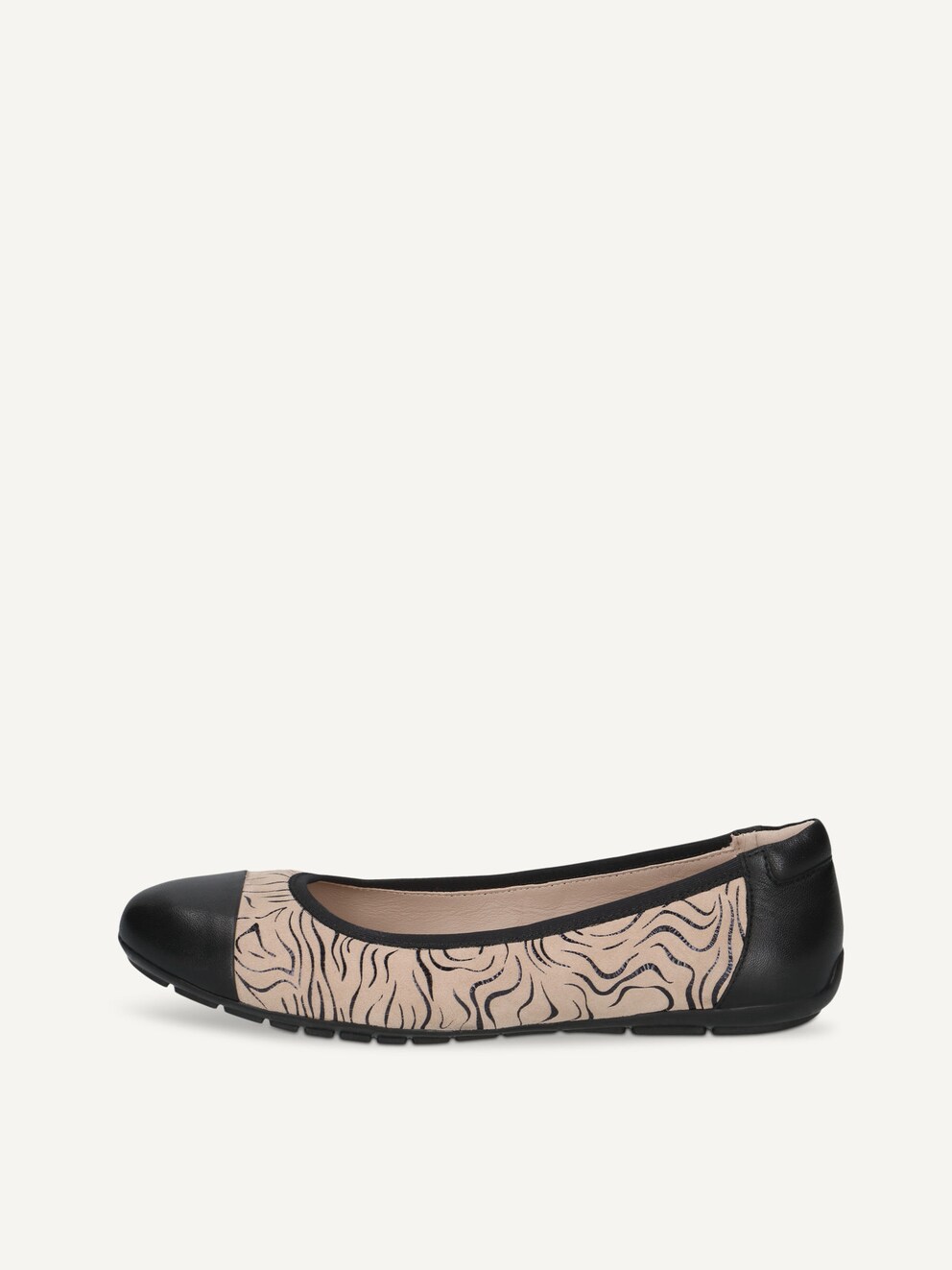Caprice, Ballerine en cuir - noir BLACK COMB, image 1 sur 5