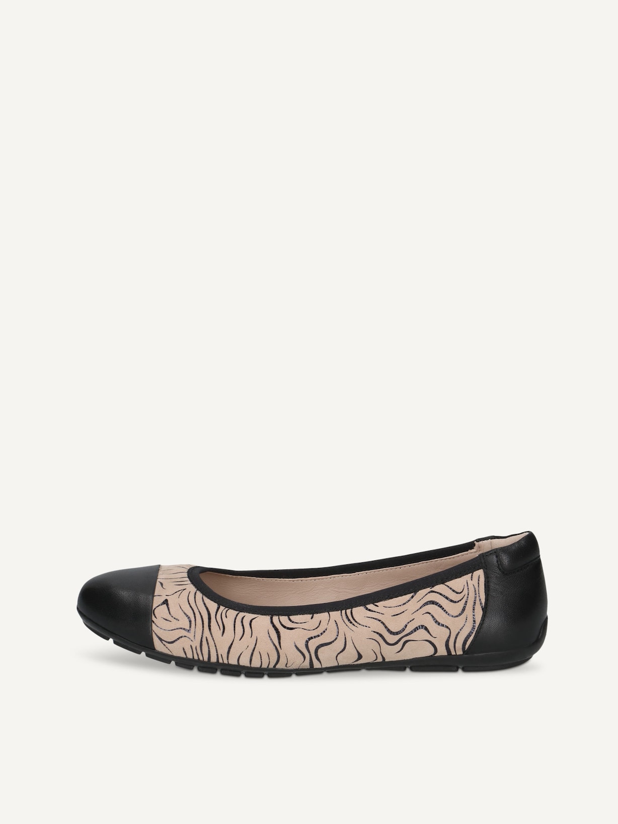 Caprice, Ballerine en cuir - noir BLACK COMB, image 1 sur 5