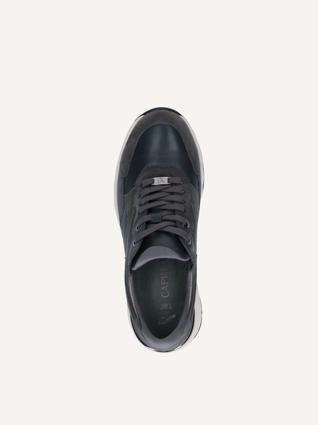 Caprice, Ledersneaker - grau DK GREY COMB, Bild 4 von 5