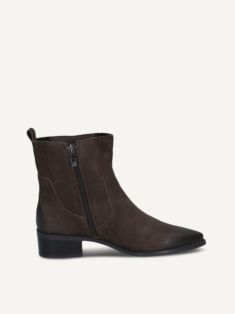 Caprice, Leather Bootie - brown DK BROWN NUBUC, image 4 of 6