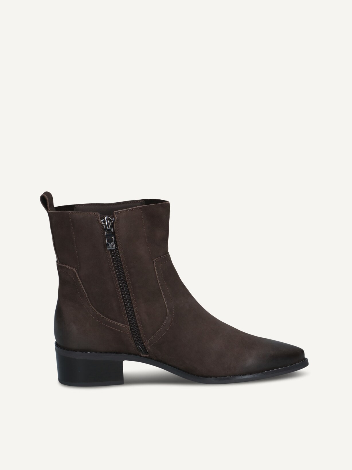 Caprice, Leather Bootie - brown DK BROWN NUBUC, image 4 of 6