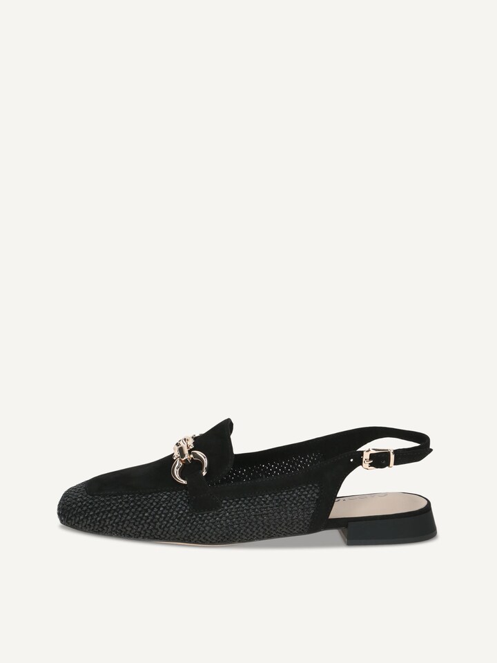 Caprice, Ballerine - noir BLACK COMB