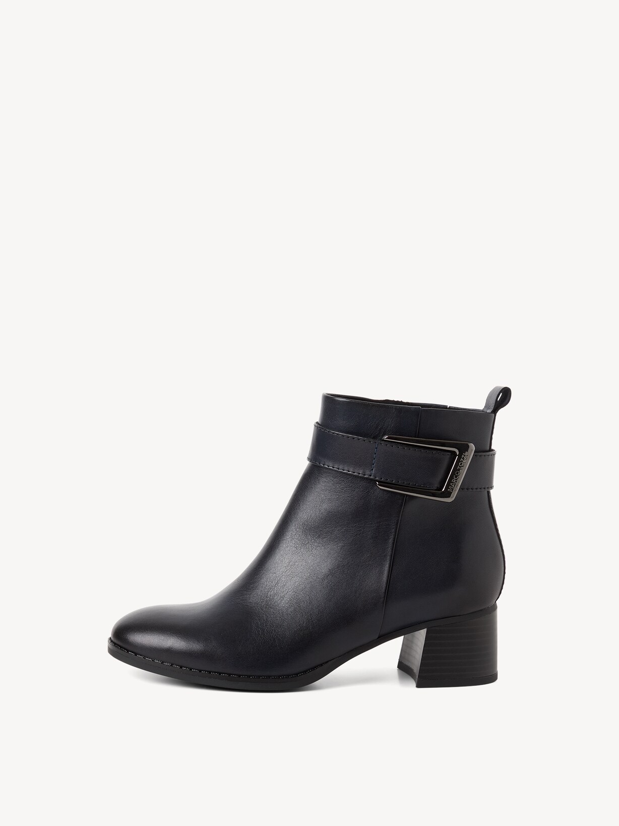 Marco Tozzi, Bottine en cuir - bleu DK.NAVY, image 2 sur 6