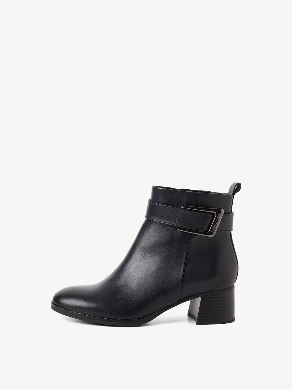 Marco Tozzi, Bottine en cuir - bleu DK.NAVY, image 2 sur 6