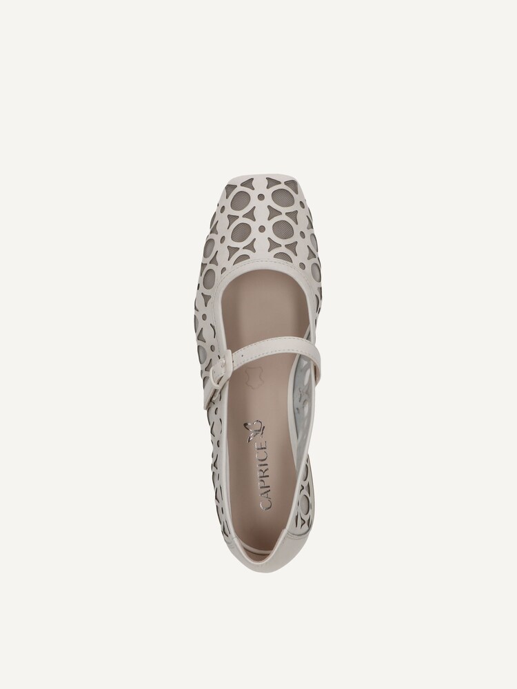 Caprice, Ballerine en cuir - jaune VANILLA COMB, image 5 sur 6