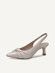 Not selected, Caprice, Leather sling pumps - white OFFWHITE PERL.