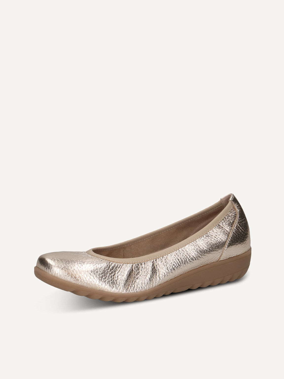 Caprice, Leather Ballerina - metallic LT.GOLD DEER, image 1 of 5
