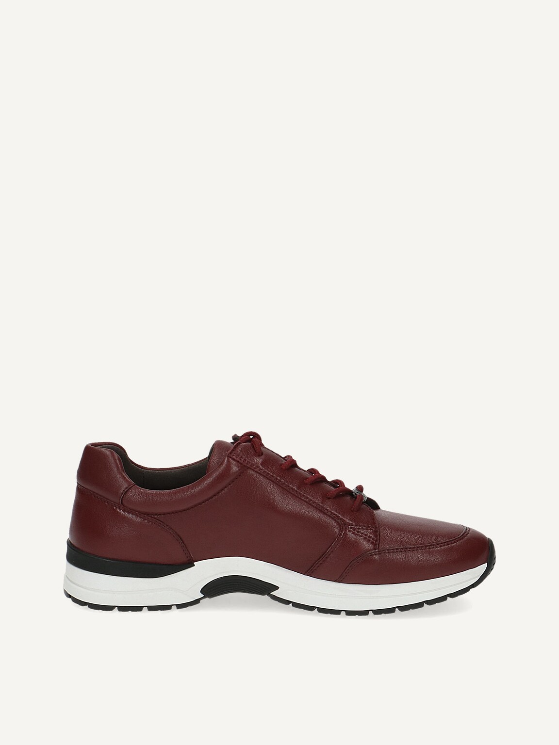 Caprice, Leather Sneaker - red BORDEAUX NAPPA, image 3 of 5