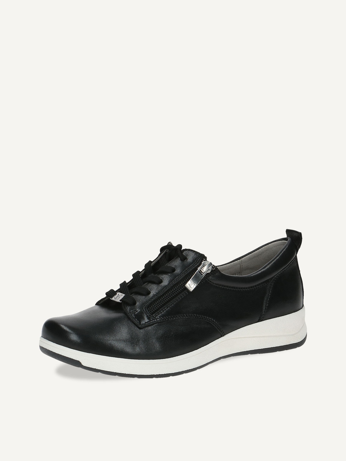 Caprice, Leather Sneaker - black BLACK SOFTNAP., image 1 of 5