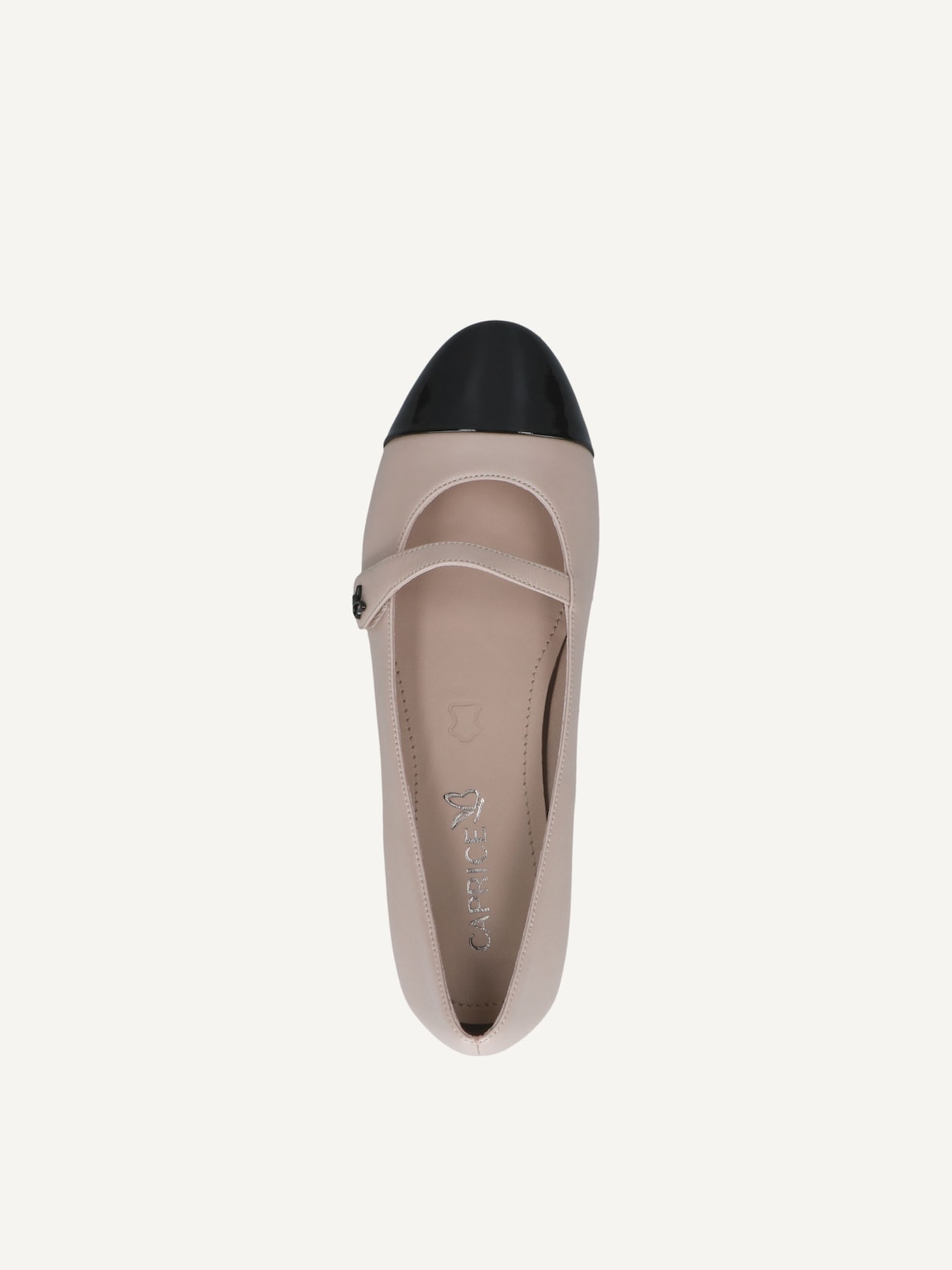 Caprice, Ballerine en cuir - beige BEIGE/BLACK, image 4 sur 5