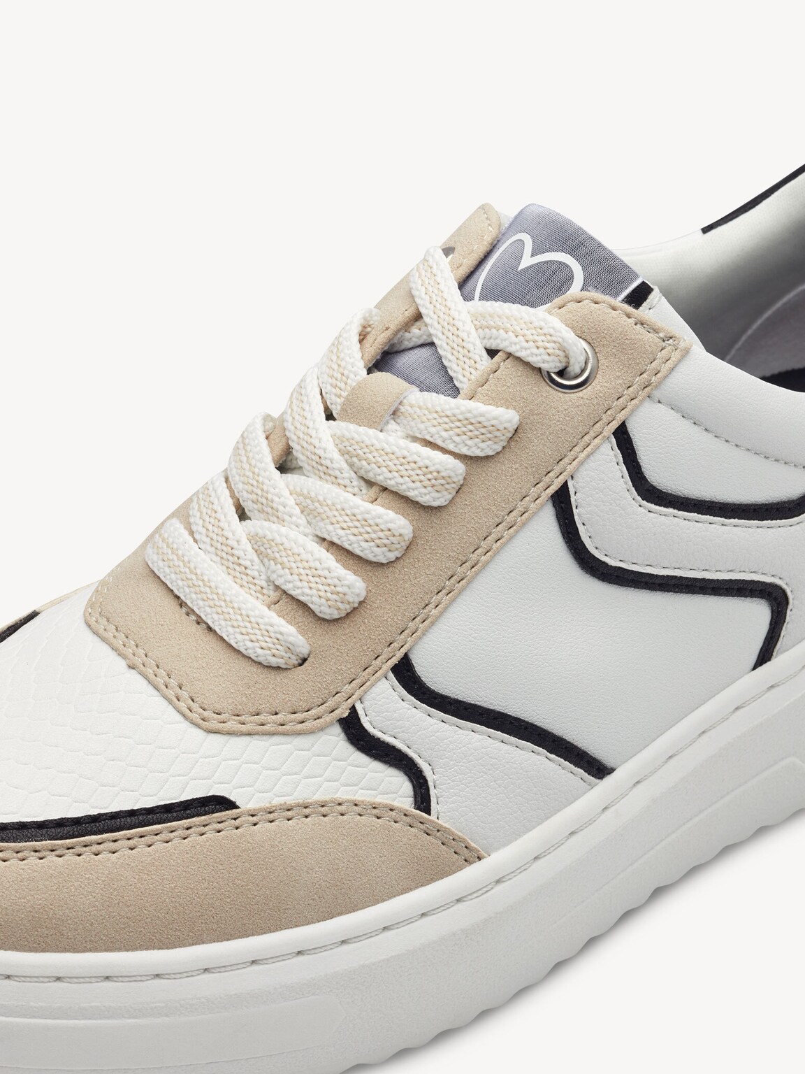 Marco Tozzi, Sneaker - bianco WHITE/BLACK, immagine 5 di 6