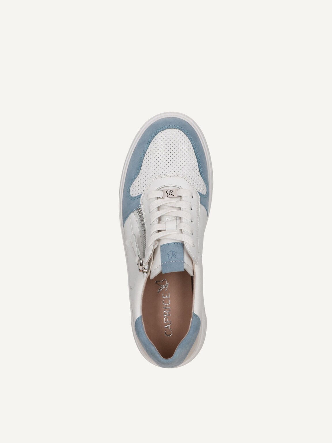 Caprice, Leather Sneaker - blue JEANS/WHITE, image 5 of 5