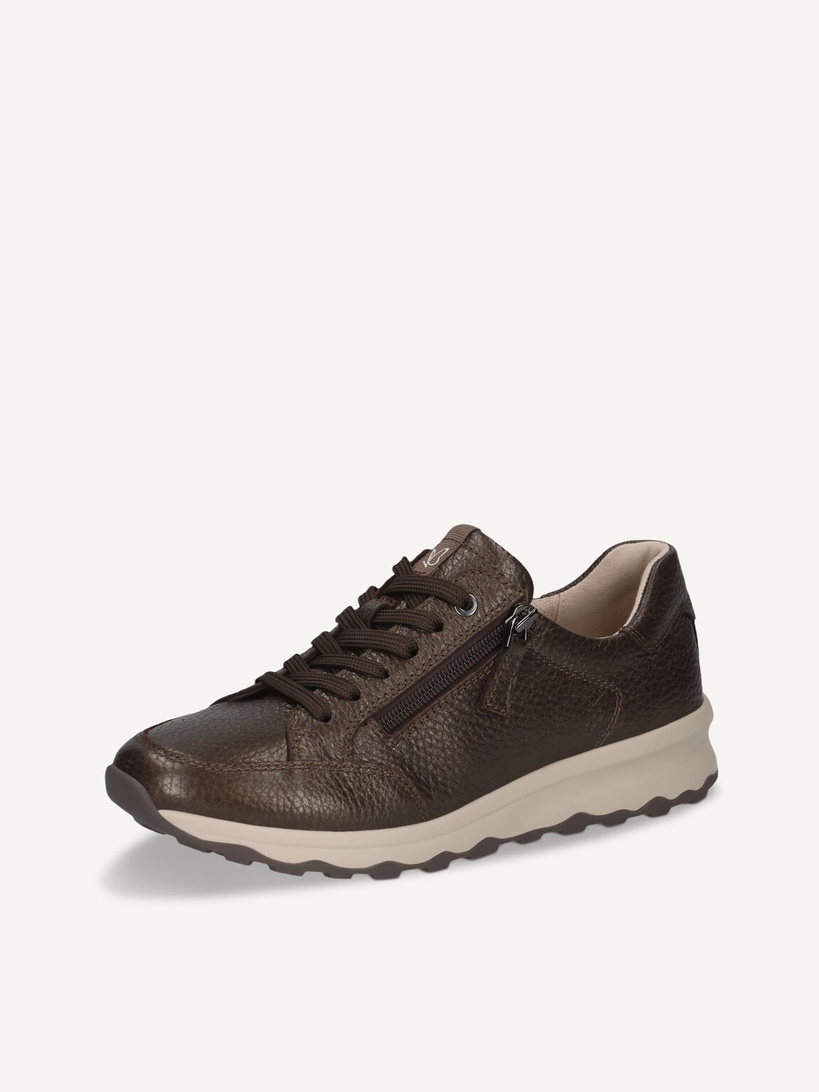 Caprice, Leather Sneaker - brown DK BR PER.DEER, image 1 of 5