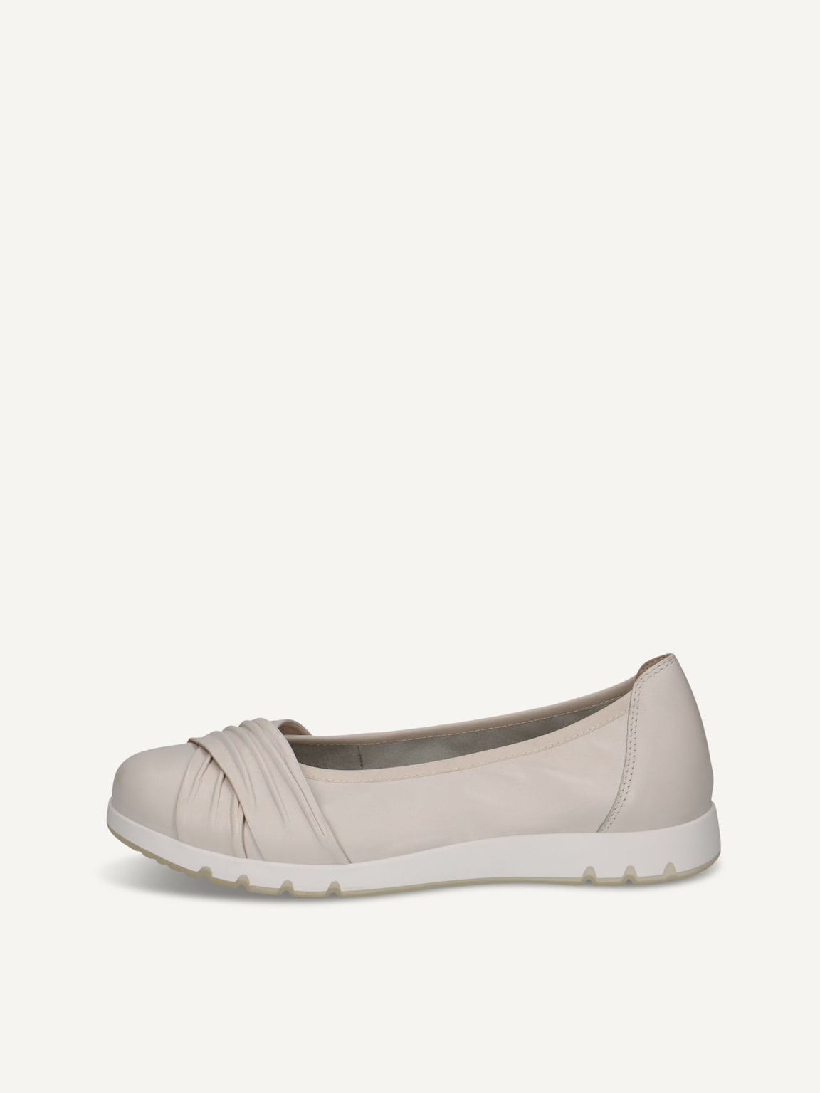 Caprice, Leather Ballerina - white OFFWHITE NAPPA, image 2 of 5
