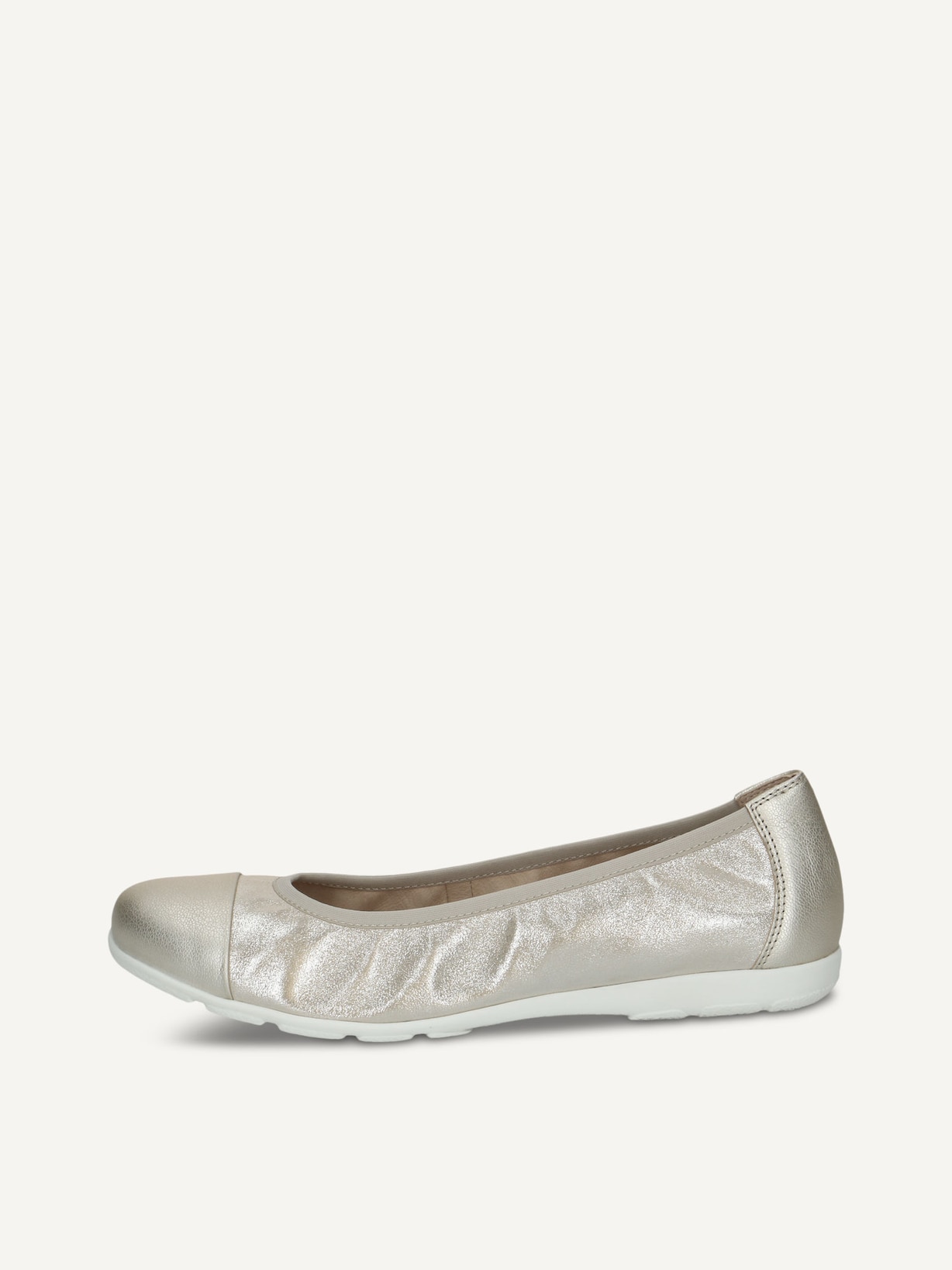 Caprice, Ballerine en cuir - marron TAUPE METALLIC, image 1 sur 5